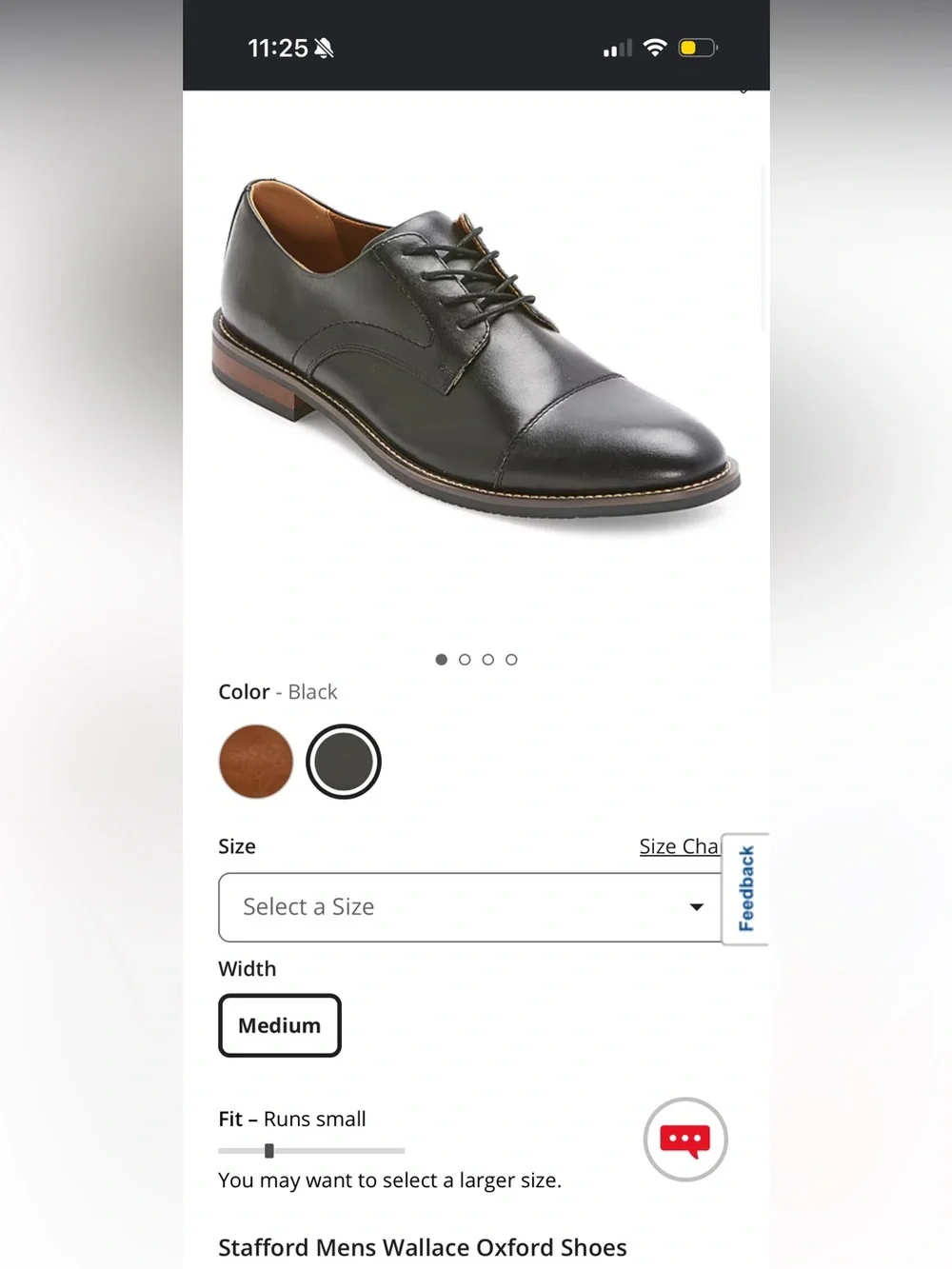 Stafford derby shoes